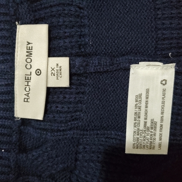 NWOT Rachel Comey Knit Navy Blue Pull On Plus Size Pants Size 2X - Picture 8 of 9